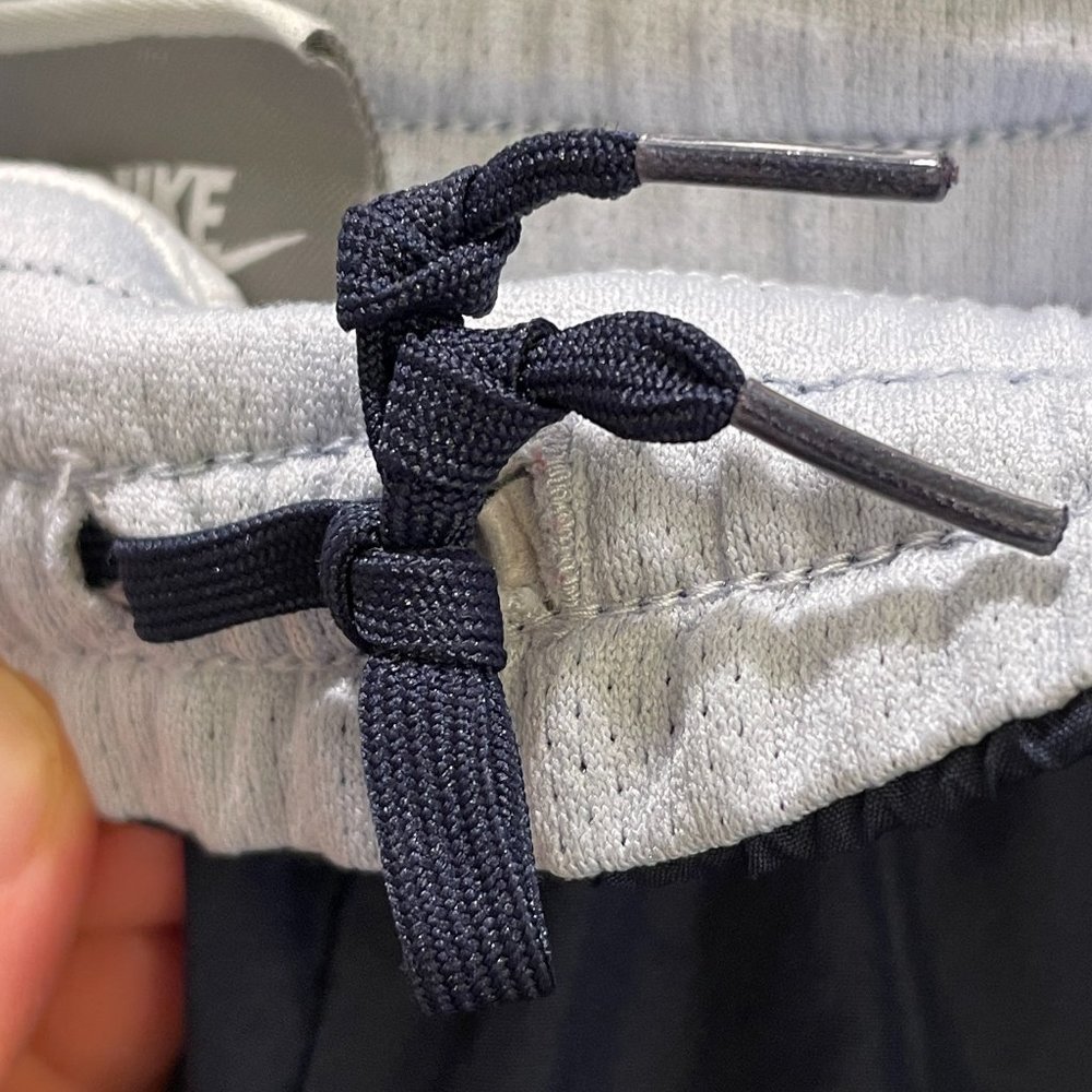 EUC Nike Track Pants, Low-Rise, Elastic/Drawstring, Zippered Legs, Navy, Small - Picture 5 of 11